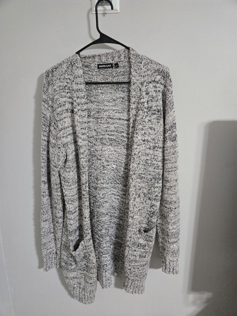 Doma Marled Gray Open-Front Cardigan - Picture 2 of 3